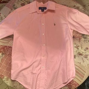 Pink youth polo boys shirt